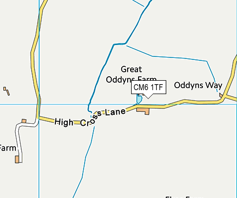 CM6 1TF map - OS VectorMap District (Ordnance Survey)