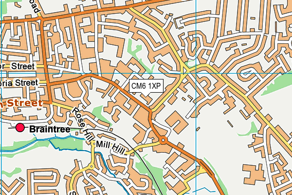 CM6 1XP map - OS VectorMap District (Ordnance Survey)