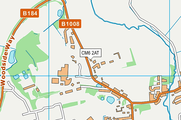 Great Dunmow Leisure Centre map (CM6 2AT) - OS VectorMap District (Ordnance Survey)