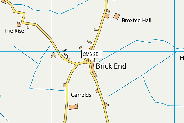 CM6 2BH map - OS VectorMap District (Ordnance Survey)