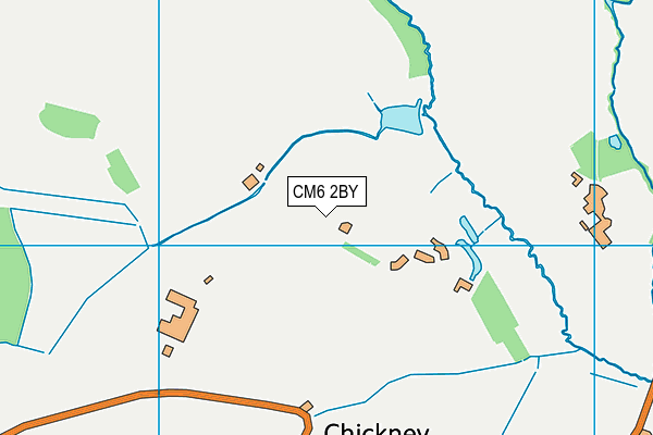 CM6 2BY map - OS VectorMap District (Ordnance Survey)