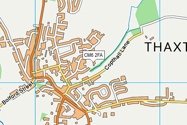 CM6 2FA map - OS VectorMap District (Ordnance Survey)