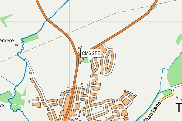 CM6 2FE map - OS VectorMap District (Ordnance Survey)