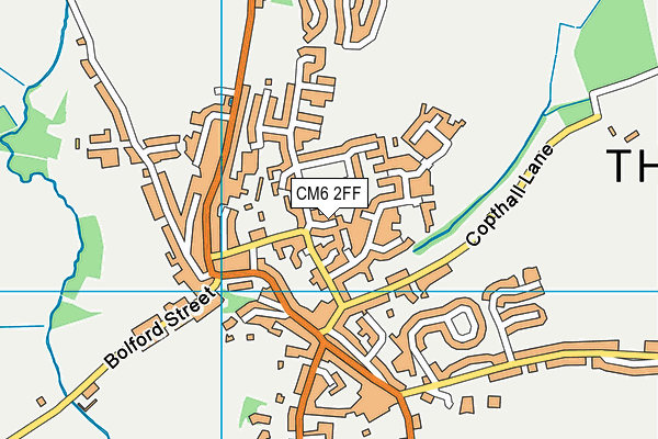 CM6 2FF map - OS VectorMap District (Ordnance Survey)