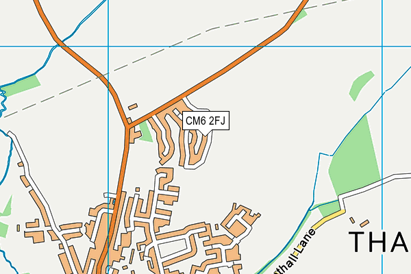 CM6 2FJ map - OS VectorMap District (Ordnance Survey)