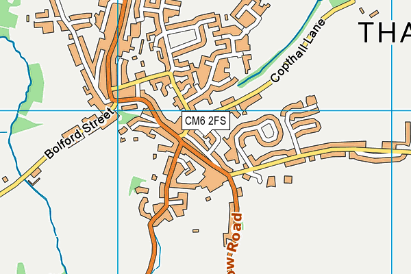 CM6 2FS map - OS VectorMap District (Ordnance Survey)