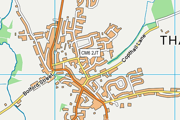 CM6 2JT map - OS VectorMap District (Ordnance Survey)