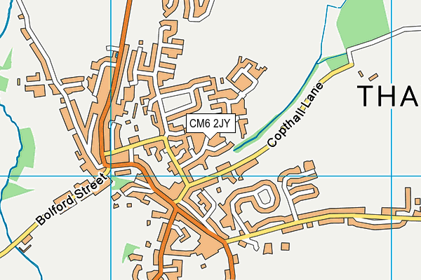 CM6 2JY map - OS VectorMap District (Ordnance Survey)