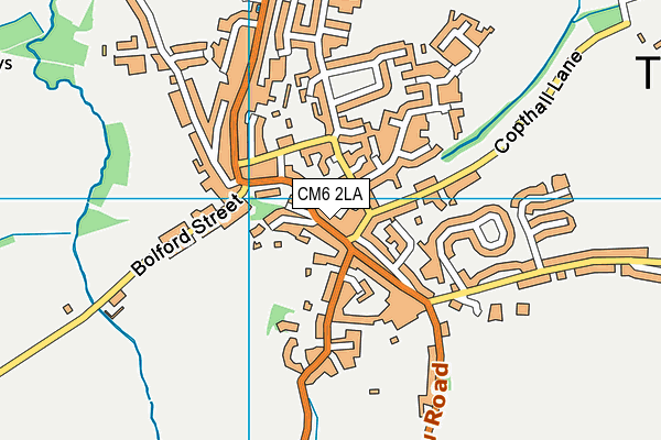 CM6 2LA map - OS VectorMap District (Ordnance Survey)