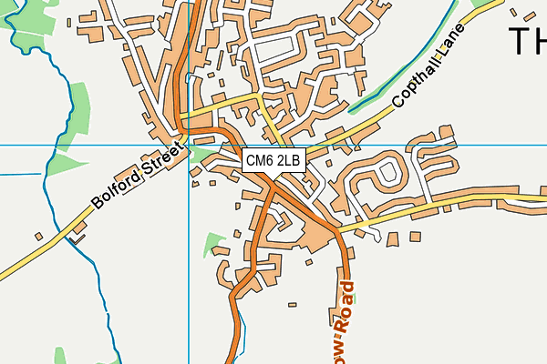 CM6 2LB map - OS VectorMap District (Ordnance Survey)