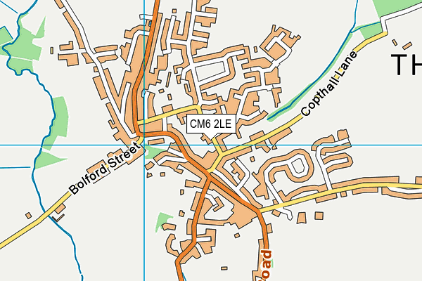 CM6 2LE map - OS VectorMap District (Ordnance Survey)