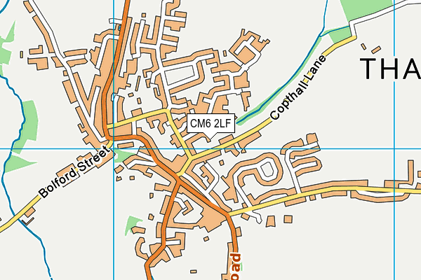 CM6 2LF map - OS VectorMap District (Ordnance Survey)