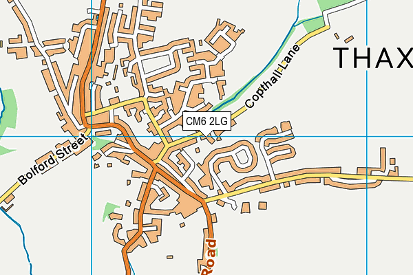 CM6 2LG map - OS VectorMap District (Ordnance Survey)
