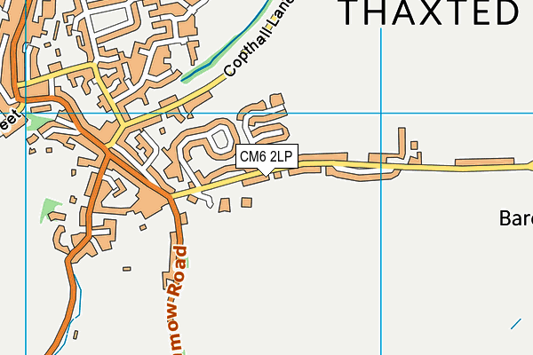 CM6 2LP map - OS VectorMap District (Ordnance Survey)
