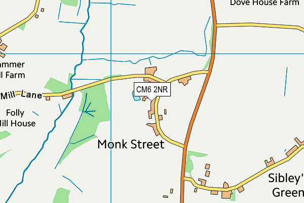 CM6 2NR map - OS VectorMap District (Ordnance Survey)