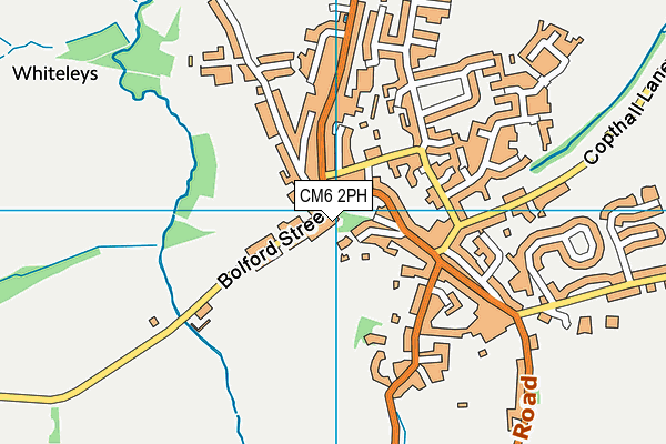 CM6 2PH map - OS VectorMap District (Ordnance Survey)