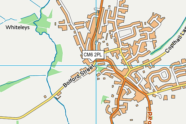 CM6 2PL map - OS VectorMap District (Ordnance Survey)