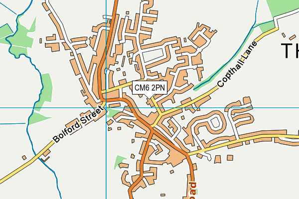 CM6 2PN map - OS VectorMap District (Ordnance Survey)