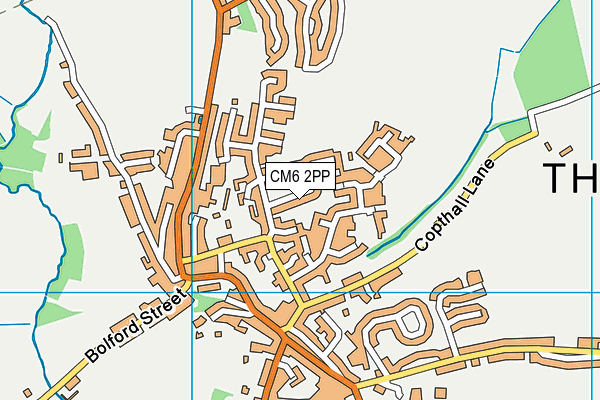 CM6 2PP map - OS VectorMap District (Ordnance Survey)