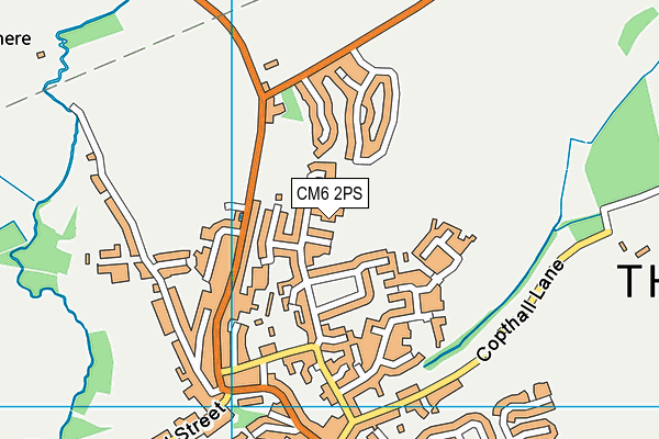 CM6 2PS map - OS VectorMap District (Ordnance Survey)