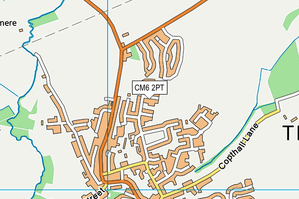 CM6 2PT map - OS VectorMap District (Ordnance Survey)