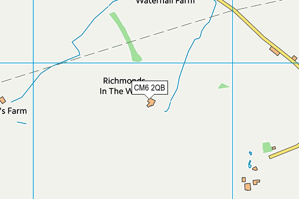 CM6 2QB map - OS VectorMap District (Ordnance Survey)
