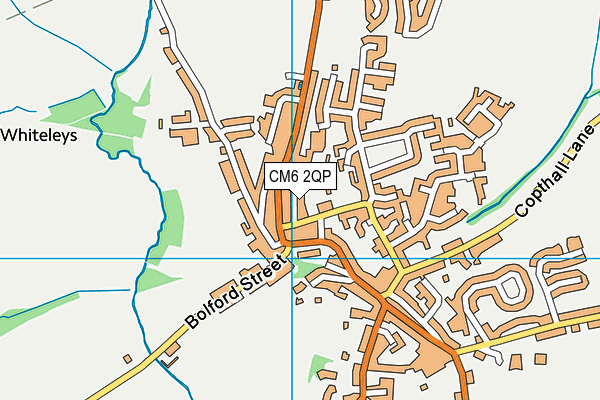 CM6 2QP map - OS VectorMap District (Ordnance Survey)