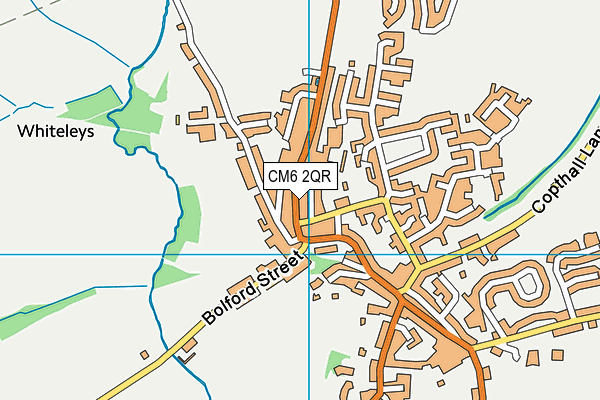 CM6 2QR map - OS VectorMap District (Ordnance Survey)