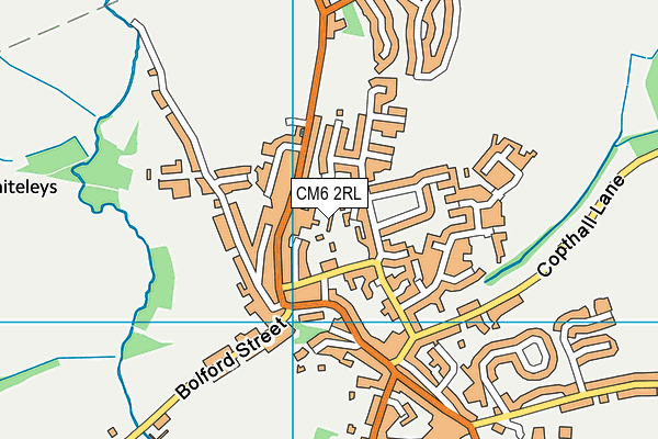 CM6 2RL map - OS VectorMap District (Ordnance Survey)