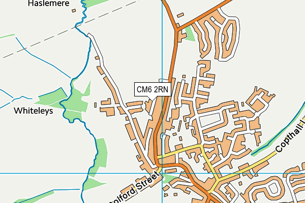CM6 2RN map - OS VectorMap District (Ordnance Survey)