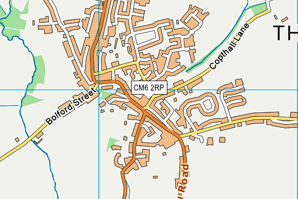 CM6 2RP map - OS VectorMap District (Ordnance Survey)
