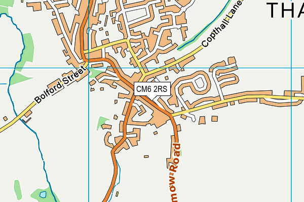 CM6 2RS map - OS VectorMap District (Ordnance Survey)