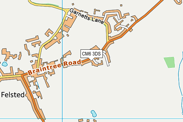 CM6 3DS map - OS VectorMap District (Ordnance Survey)
