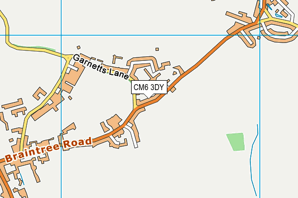 CM6 3DY map - OS VectorMap District (Ordnance Survey)