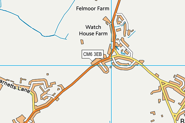 Felsted Primary School map (CM6 3EB) - OS VectorMap District (Ordnance Survey)