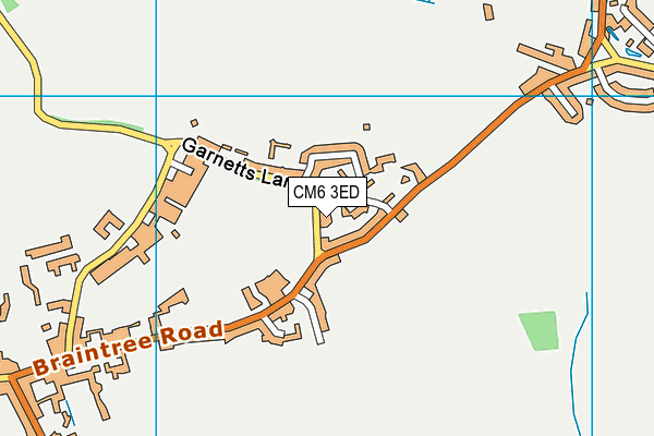 CM6 3ED map - OS VectorMap District (Ordnance Survey)