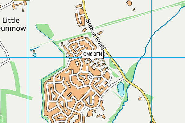 CM6 3FN map - OS VectorMap District (Ordnance Survey)