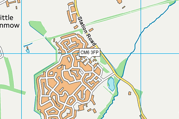 CM6 3FP map - OS VectorMap District (Ordnance Survey)