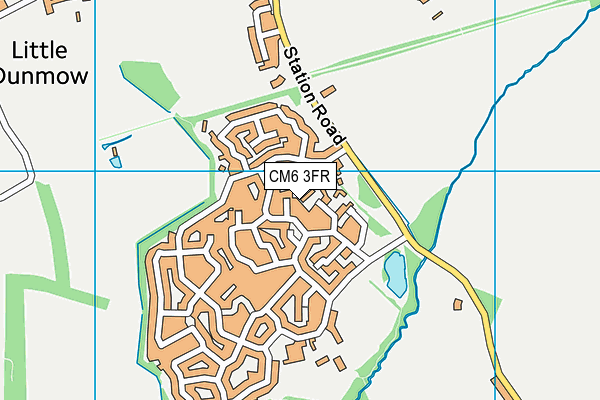 CM6 3FR map - OS VectorMap District (Ordnance Survey)