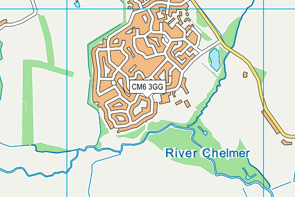 The Flitch Green Academy map (CM6 3GG) - OS VectorMap District (Ordnance Survey)