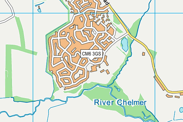CM6 3GS map - OS VectorMap District (Ordnance Survey)