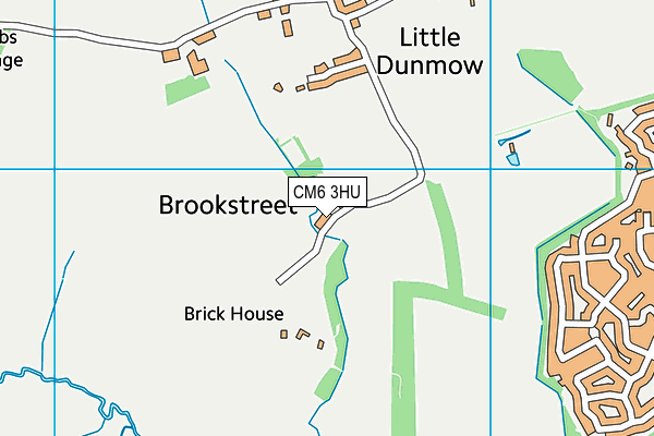 Little Dunmow Recreation Ground (Closed) map (CM6 3HU) - OS VectorMap District (Ordnance Survey)