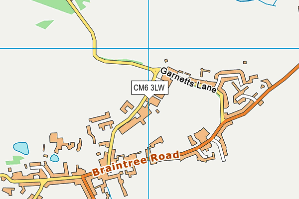 CM6 3LW map - OS VectorMap District (Ordnance Survey)