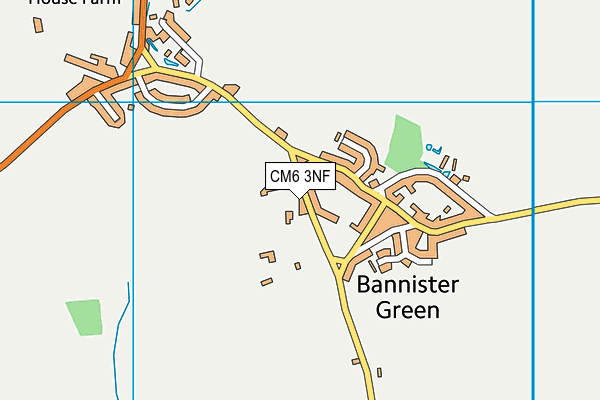 CM6 3NF map - OS VectorMap District (Ordnance Survey)