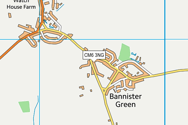 CM6 3NG map - OS VectorMap District (Ordnance Survey)