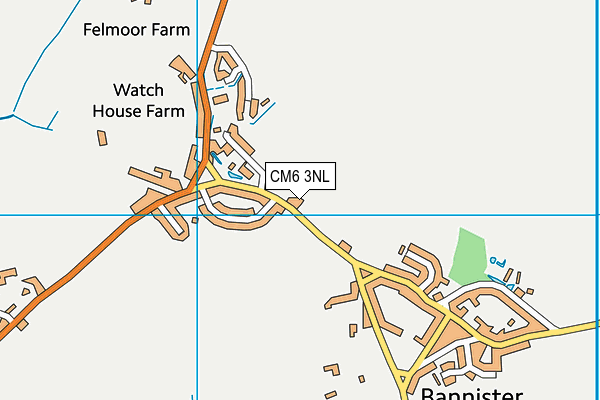 CM6 3NL map - OS VectorMap District (Ordnance Survey)