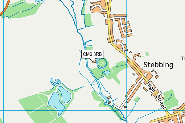 CM6 3RB map - OS VectorMap District (Ordnance Survey)