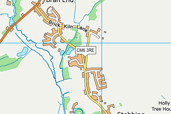 CM6 3RE map - OS VectorMap District (Ordnance Survey)