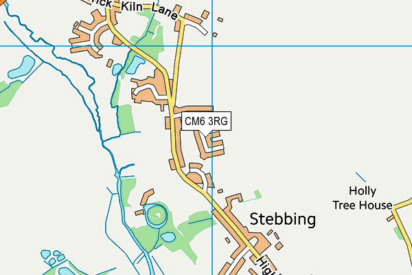 CM6 3RG map - OS VectorMap District (Ordnance Survey)