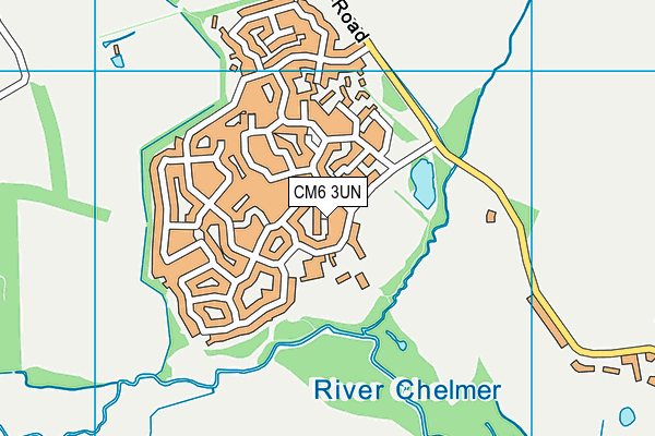 CM6 3UN map - OS VectorMap District (Ordnance Survey)